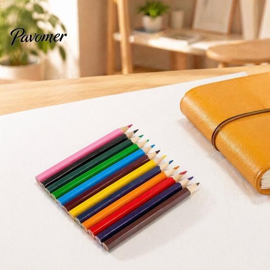 Painting Tools for Kids 12PCS Colored Pencils Set, with Smooth Wood Barrel, Vibrant Colors Coloring Children Tools, Book Sketching And Art Projects