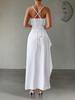 Women's Spring/Summer 2026 European & American Style Party Dresses - Evening Gowns & Camisole Solid Color Dresses