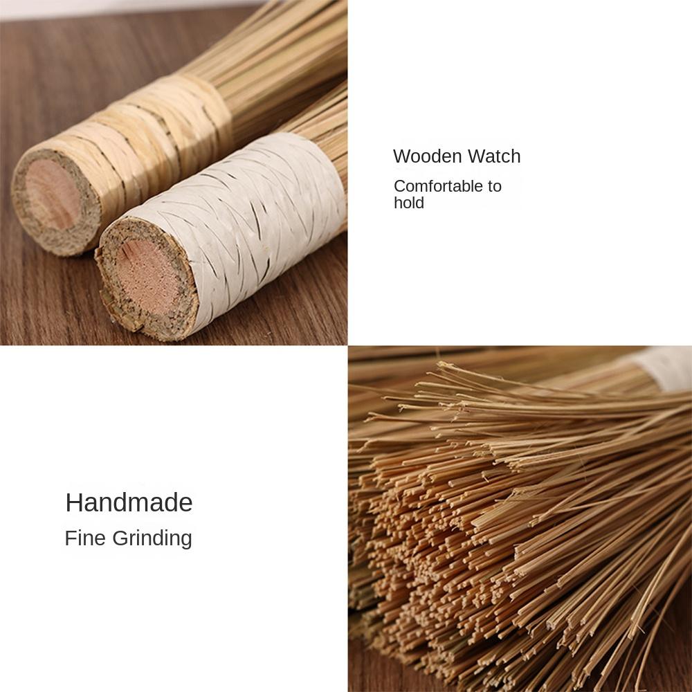 2 Pcs 12-Inch Bamboo Wok Brush Bamboo Wok Cleaning Brush Easy To Use Bamboo Cleaning Brush Kitchen