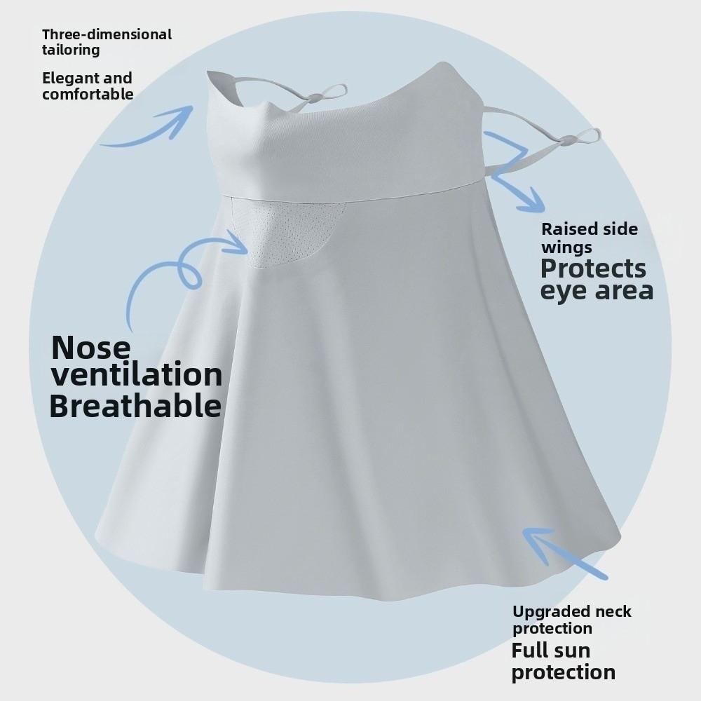 Shoulder/Neck Protection Sunscreen Seamless Face Mask UPF100+ 360° Wrap-around Facekini  Outdoor