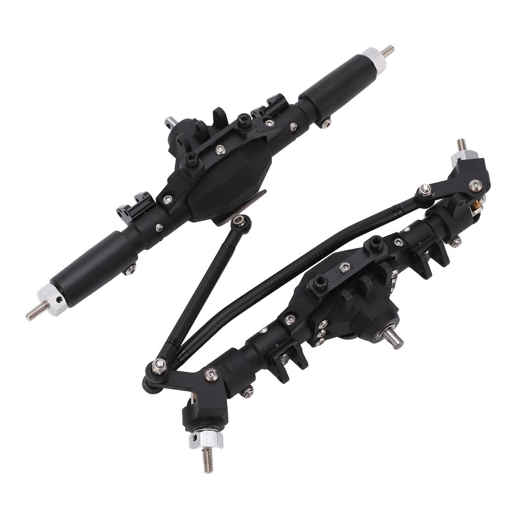 RC Front Rear Axles Complete Set Metal Assembly Kit Axle Drive Shaft for SCX10 II RC Crawler Car