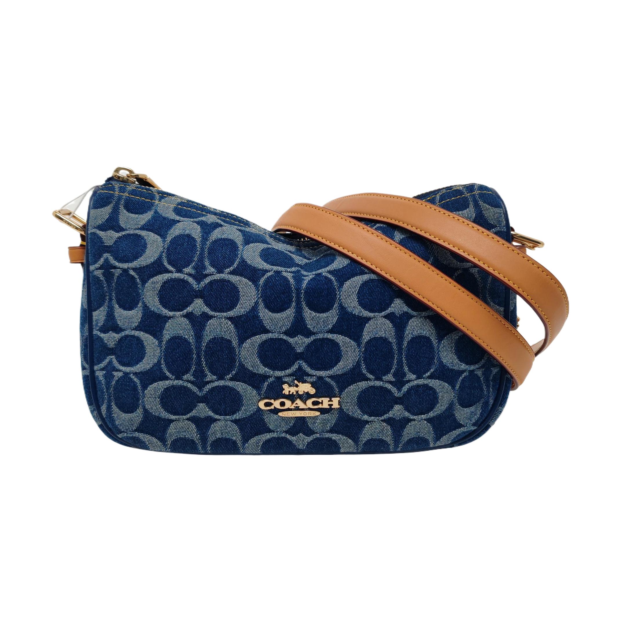 [Pre-Owned] Kailey 23 Monogram Metal Logo Zipper Closure Fabric Shoulder Bag Medium - Excellent #1E203KT ONE SIZE