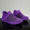 2024 New Fashion Trend Comfortable Breathable Lightweight Sports Fly Knitting One-pedal Socks Shoes
