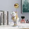 Creative Balloon Polar Bear Resin Ornaments, Home Decor Crafts, Office Desk Figurines, Bookcase Sculpture Craft