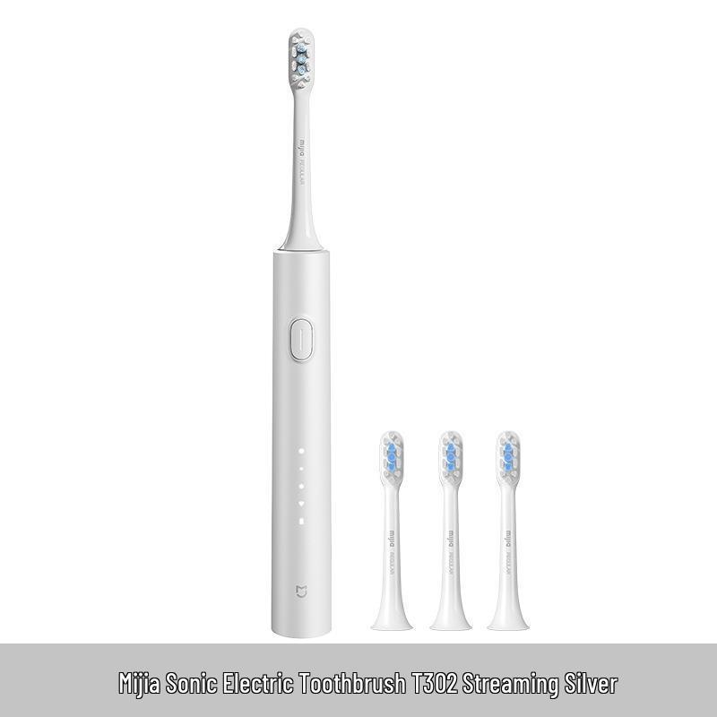 Mijia T302 Schallzahnbürste: Wasserdicht, Induktives Laden mit 4 Bürstenköpfen, Ideal für Studenten.