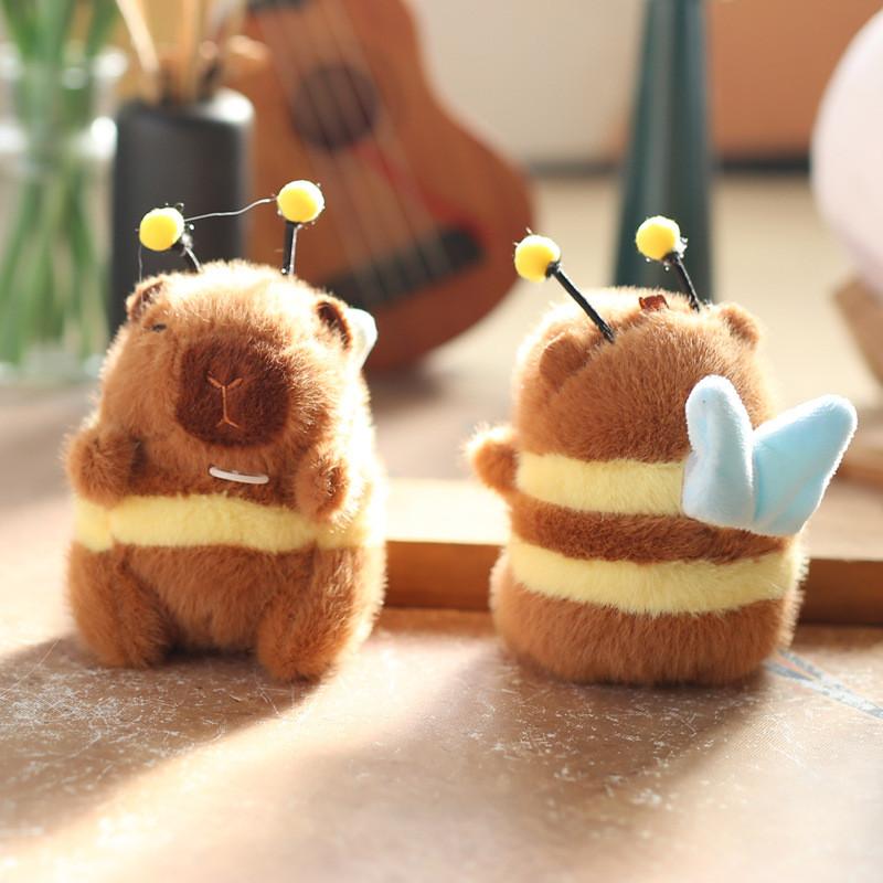 Adorable Plush Bee Keychain With Moving Wings For Cute Bag Accessory And Gift