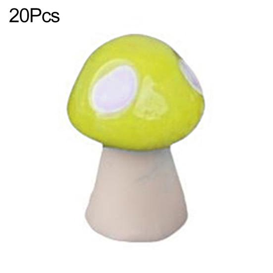 20Pcs Mini Artificial Mushroom Miniatures Fairy Garden Ornament Resin Crafts