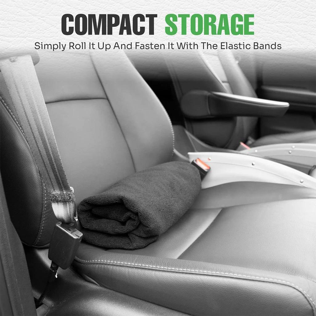 Car Seat Towel Cover Waterproof Car Seat Towel Protector with Adjustable Elastic Strap Non-slip Breathable Front Rear2025