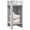 VidaXL Side Tables 2 Pcs with Shelf Sonoma Grey 25.5x27x60 Cm, End Table, Sofa Side Table, Table of 858553