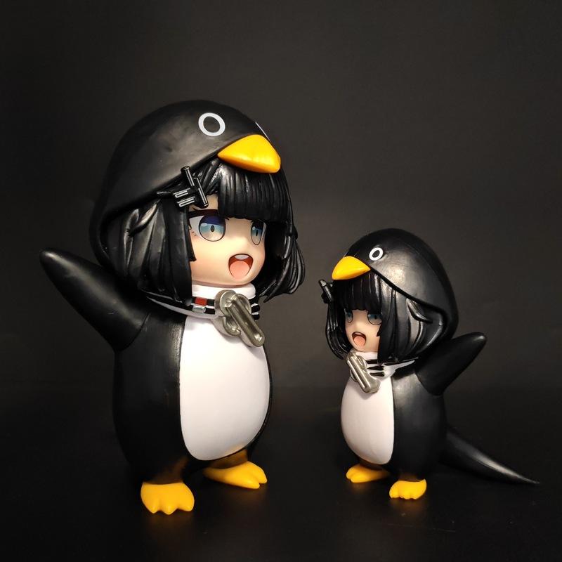 Arknights Endfield Cute Penguin Anime Figure Collectible Model Cartoon Peripheral Desktop Ornament For Collecting Enthusiasts