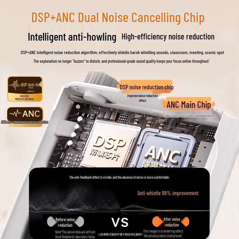 Hao Mu Ren Portable Wireless Amplifier with Dual Lavalier Microphones CN plug (adapter included)