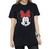 Disney Womens/Ladies Minnie Mouse Head Cotton Boyfriend T-Shirt