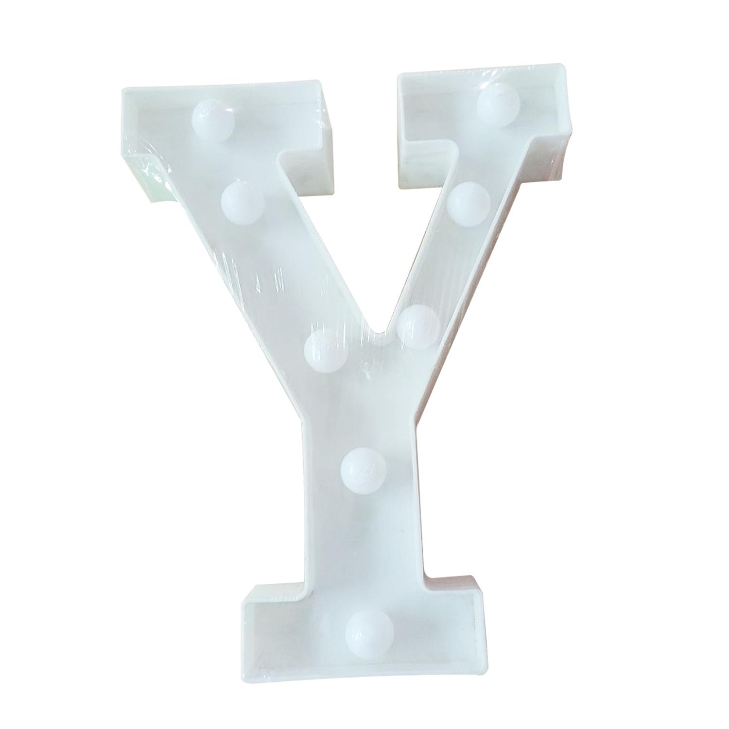 

Светящийся 26-дюймовый светильник с английским алфавитом, ночник, украшение для свадебной комнаты letter y