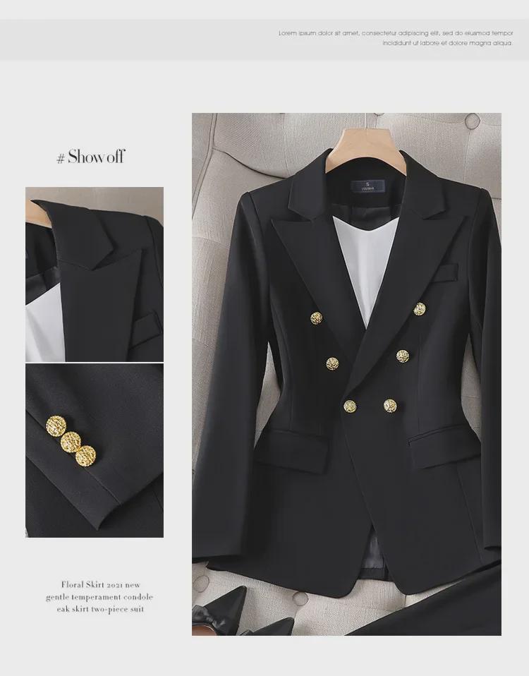 Zihong Women's White High-End Formal Suit Set - Goddess Style 8017