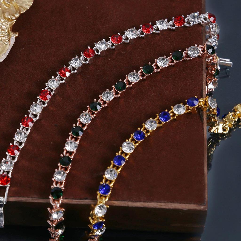 Colorful Geometric Round Teardrop Bracelet - European & American Retro Style