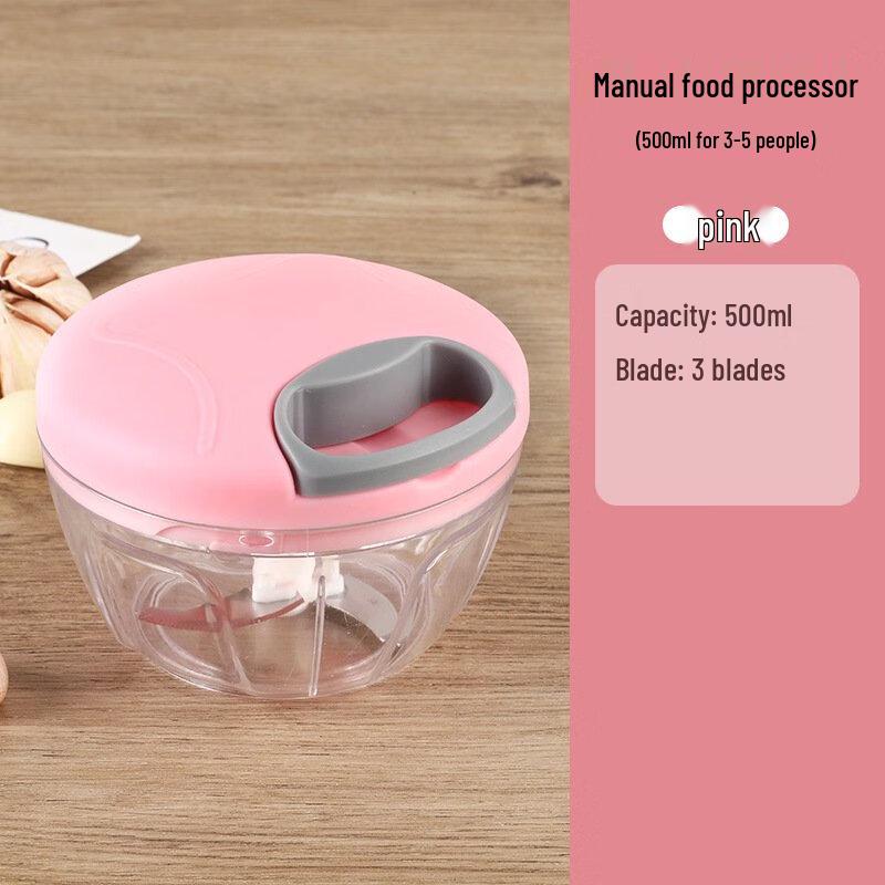 ZISIZ Hand-Pull Food Chopper & Garlic Masher