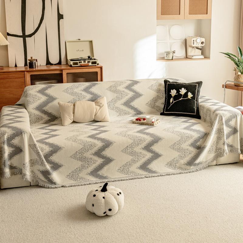 

Chenille Sofa Towel Geometry Sofa Cover for Living Room Couch Cushion Non-slip Slipcover Autumn Winter 1/2/3/4 Seater Covers 180x130