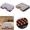 2 Side Tools Box Organizer Plastic Small Parts Storage Case Portable Tool Box Toolbox Container for Screws Nuts Nails Bolts