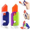 Adults Glowing Fidget Sensory Toys Small Plastic Retractable Carrot Knife Prop Stress Relief 3D Printed Gravity Radish Knife Toy
