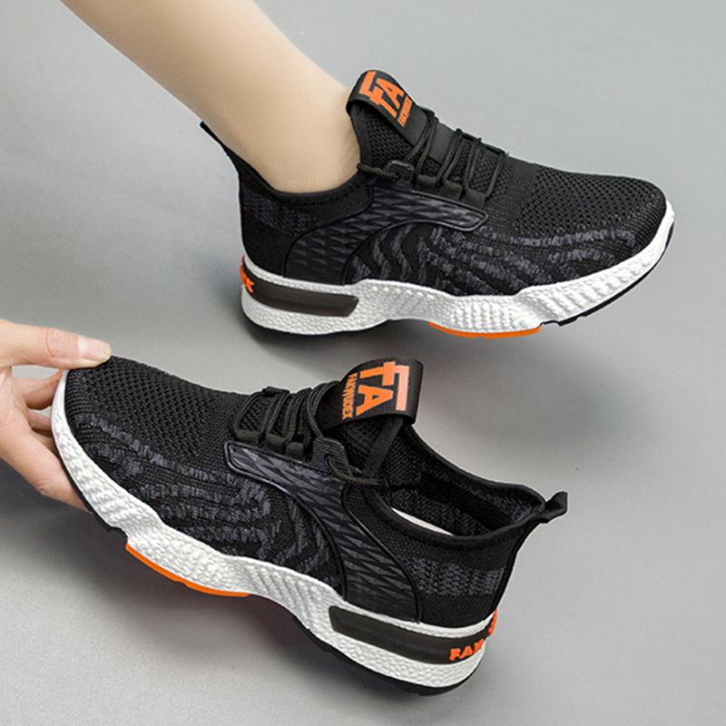 Men's Summer Strictly Selected Trendy Shoes for Men and Women of The Same Style Lightweight Flying Woven Breathable Casual Shoes Men's Shoes