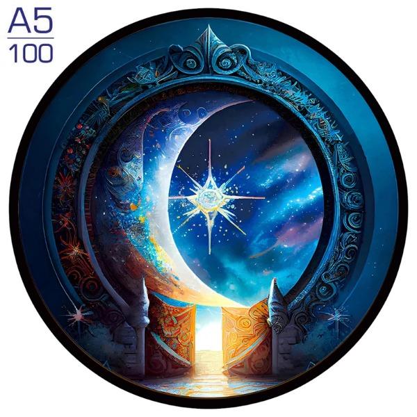 Earth Scenery Round Wooden Puzzle Art Unique Shaped Pieces Wooden Toys for Adults Perfect Christmas birthday Landscaping Gift