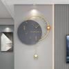 Modern Wall Clock Luxury Metal Art Swing Clocks Living Room Wall Decorative Clock Creative Design Silent Clock Hanging Simple