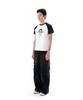 AAKAM Knee Pin-Tuck Wide Cargo Pants (Washed Black)
