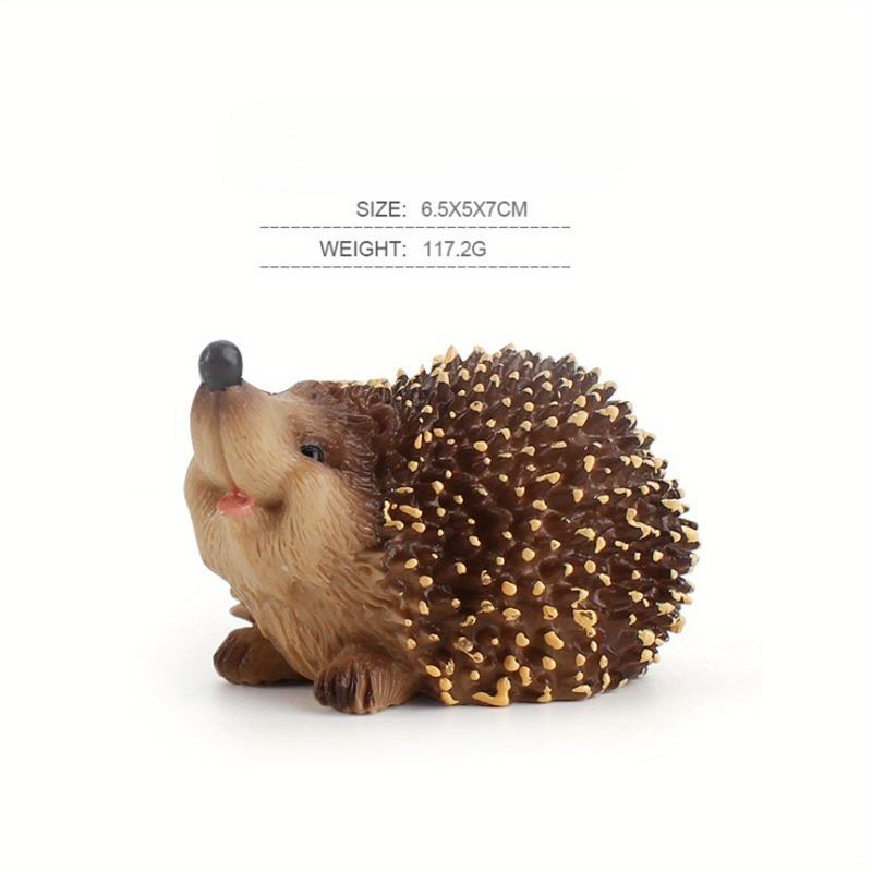 1pc PVC Solid Simulation Hedgehog Wild Animal Model Small Hedgehog Ornaments Home Decor