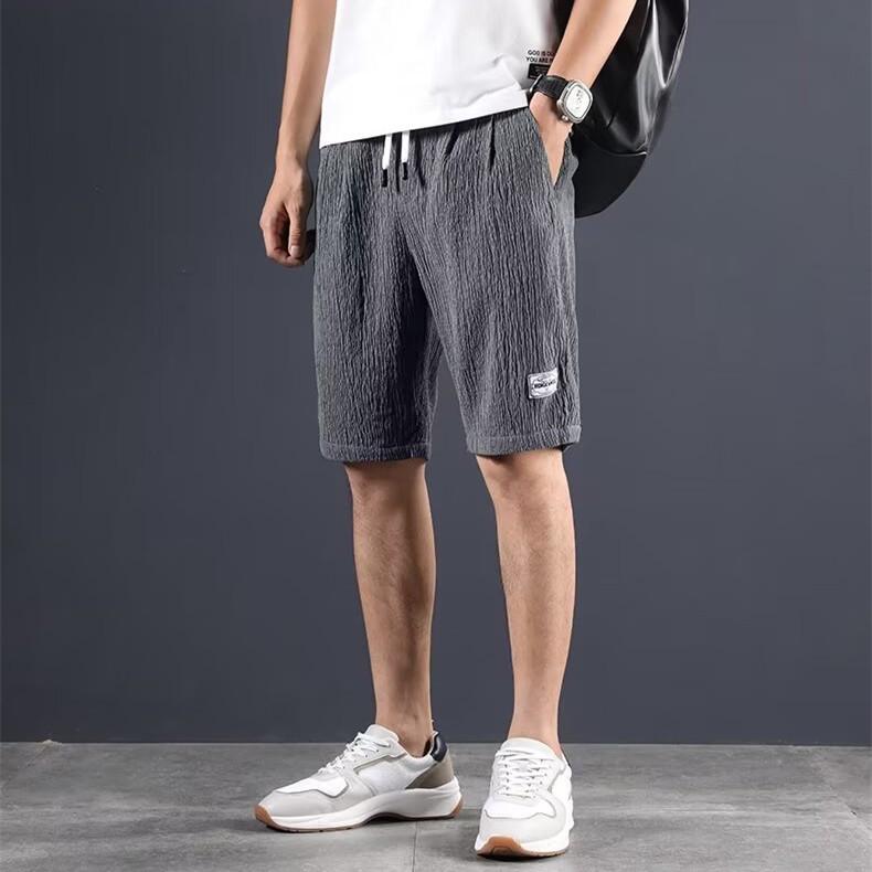 Herren Bermuda-Shorts Schnelltrocknend - Leichter Blasen-Gaze, Lässiger Strand- & Sportstil