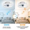 50W 33CM Stepless Dimming LED Ceiling Fans Lighting for Bedroom Indoor Ceiling Fan with 2.4G Remote Control DC Motor AC85-265V