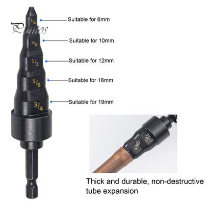 Εργαλείο επισκευής Pipe Expander 1/4 Hexagon Handle High Efficiency 5 in 1 Swage Tube Expander Εργαλείο επισκευής Κλιματιστικό Ψυγείο Μαλακός χάλκινος σωλήνας