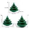 Green Devil Eggs Display Tray In Christmas Tree Design Resin Materials for Snacks Storage Festive Home Decors Piece Practical Use