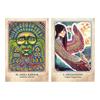 Kancharo Oracle Cards, 44-Piece Tarot Card Set [Earth Warriors Oracle] Includes Japanese Oracle Card Instructions & Pouch (Authentic)