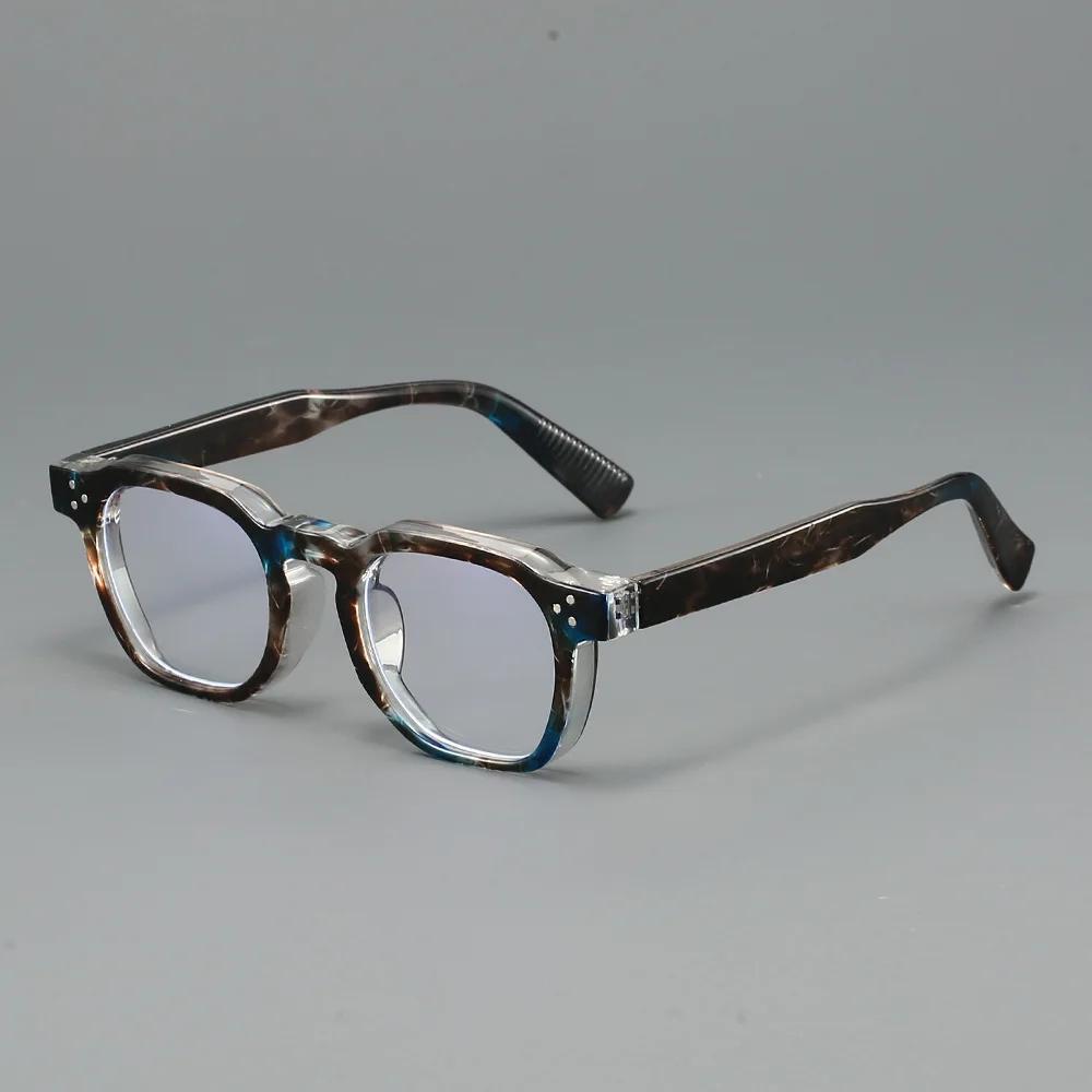 Vintage Polygon Frame Reading Glasses for Women and Men High Definition Anti Blue Light Far Sight Eyeglasses with Diopter To+4.0