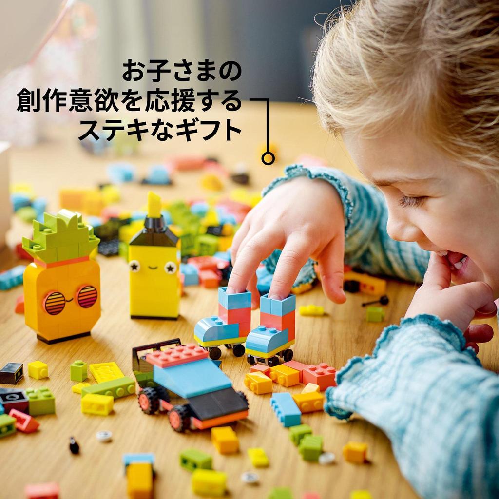 LEGO Classic Idea Parts 11027 Spielzeugblock, pädagogisch, kreativ, für Jungen und Mädchen, Alter (Neonfarbe) 5+