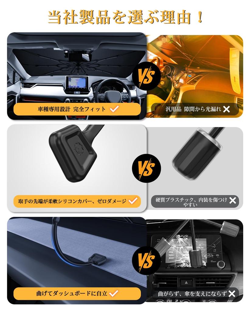 Toyota RAV4 5th Generation Front Umbrella Sunshade with Bendable Center UV 10 Fiberglass Car Sleeping in the Sun Heat RAV4 Car Storage Bag Included
