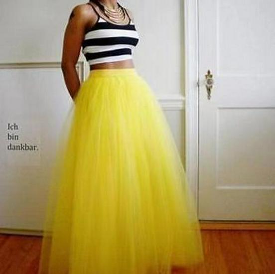 European & American Multi-Color 1-Meter Five-Layer Tulle Puffy Skirt – Adult Mid-Length