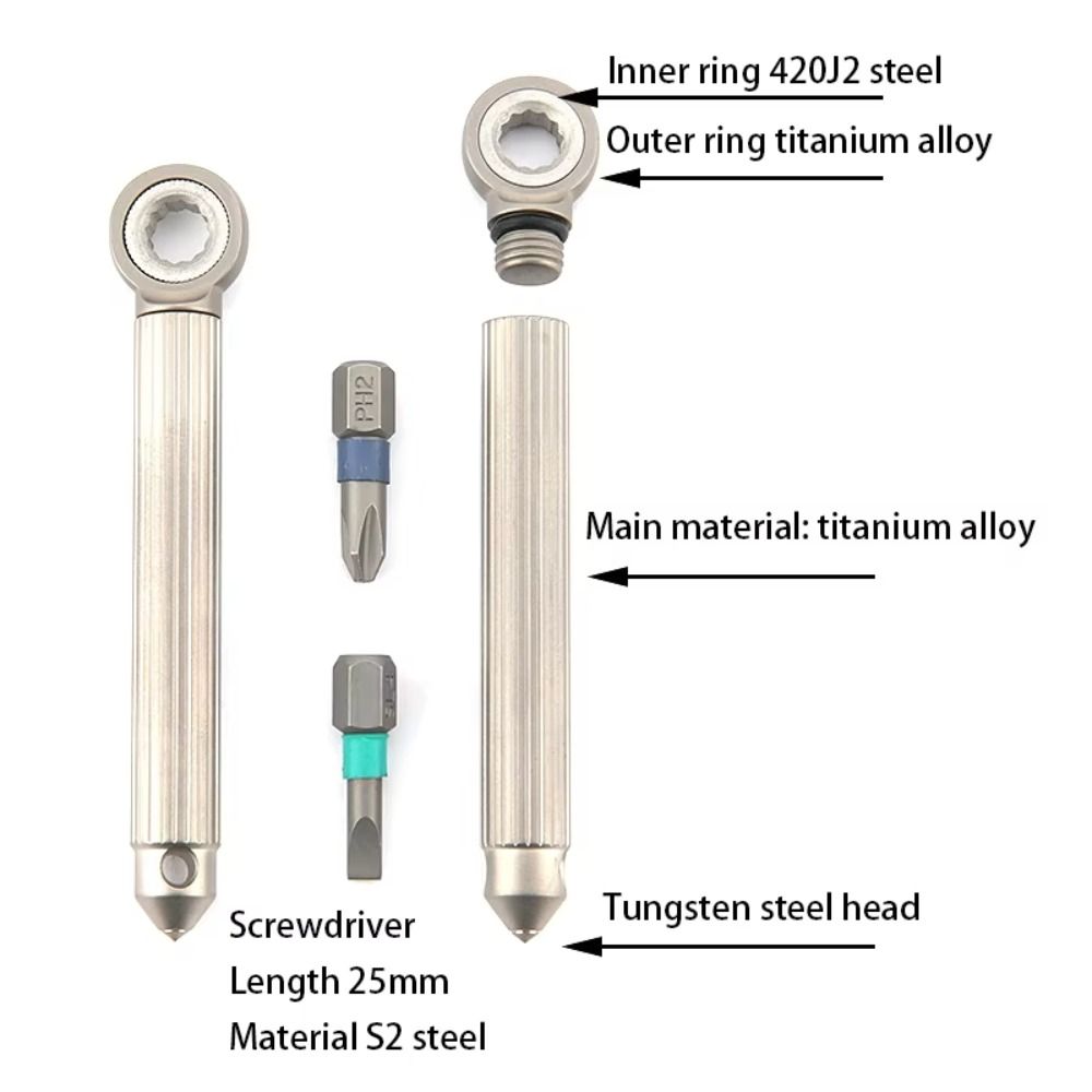 Mini Modularity Screwdriver Magnetic Screwdriver Set Durable Ratchet Wheel Screwdriver  Repair