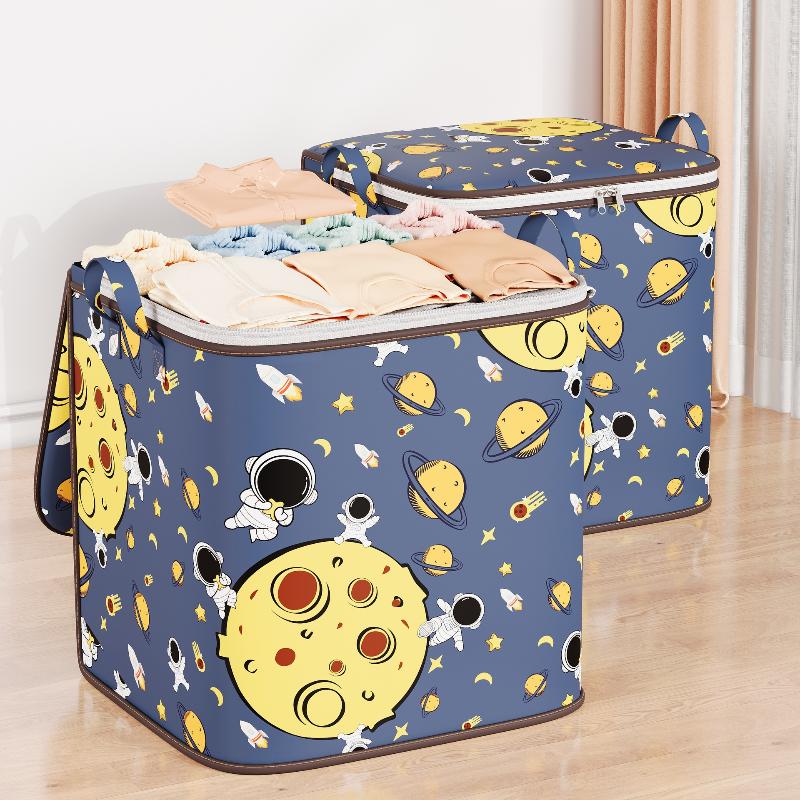 Large Capacity Clothing Storage Bag Storage Bag Quilt Organizer With Reinforced Handle Foldable Toy Storage Luggage Moving Box