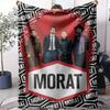 M-morat Band Throw Soft Flannel Throw Summer Blanket Lightweight Cozy Nap Blanket for Sofa Bed Travel