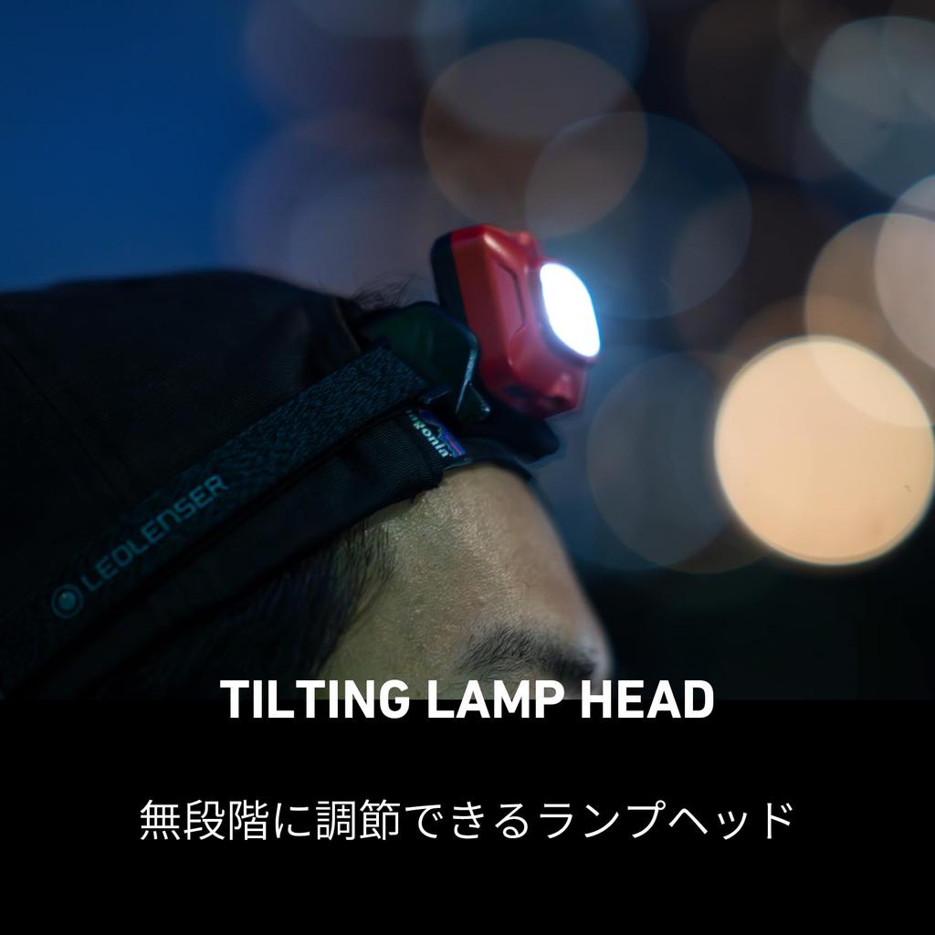 Ledlenser HF4R Core Blue Rechargeable LED Max 500lm IP68 Compact and Lightweight Red Sublight for Outdoor and Work Headlamp, Brightness, Waterproof,