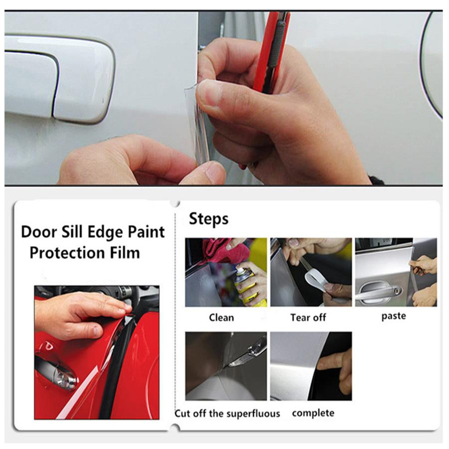 New 5m Invisible High Strength Car Door Sill Edge Paint Anti Scratch Film Protector