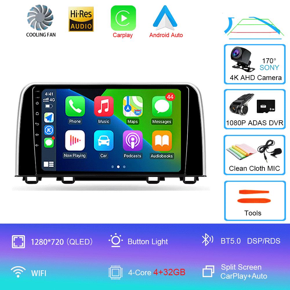 Android 14 Car Radio For Honda CRV CR-V 5 RT RW 2017 - 2022 Multimedia Video Player Navigation Stereo GPS No 2din 2 Din Dvd