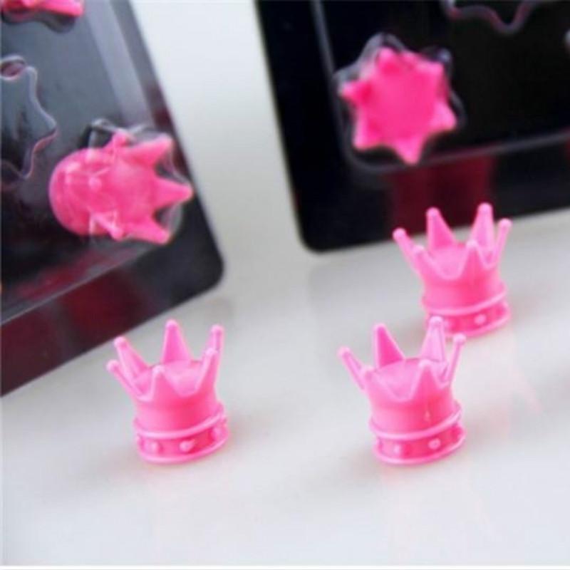 4pcs/lot Car Truck Motocycle Bike Valve Caps Crown Shaped Tire Wheel Stem Air Valve Cap Tyres