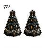 Seasonal Home Decor Projects DIY Quilted Fabric Christmas Tree Craft Kit, Vintage Patchwork Handmade Ornament Set Xmas Sewing Set, Tabletop