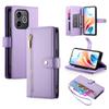 Wallet Case for 600 Lite 5G - Leather/PU, Purple, With Lanyard