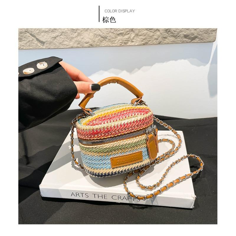 Sac à main - Sac seau bandoulière pour femme - Sac tissé haut de gamme, de niche pour femme