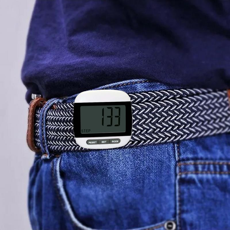 3d Digital Pedometer Step Counter With Clip Pedometers For Steps And Miles Clip On For Seniors Large Digital Display Step