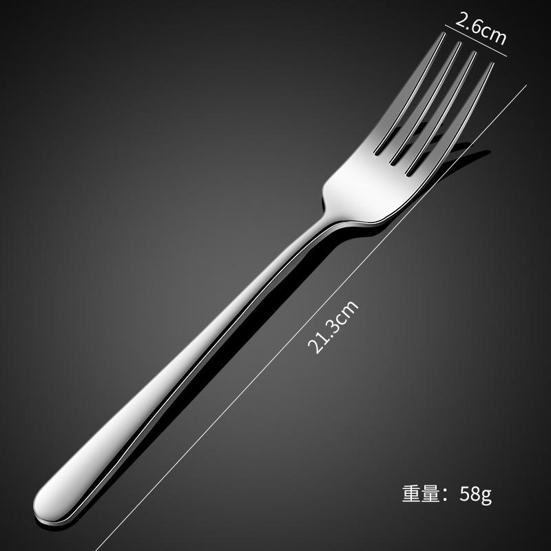 Thickened elegant 304 stainless steel tableware, knife, fork, spoon, steak set series, western coffee dessert spoon