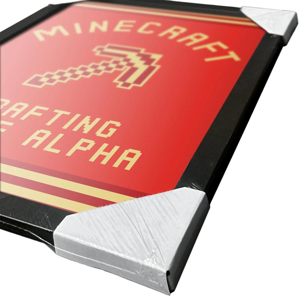 Minecraft Crafting Since Alpha Framed Poster